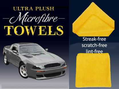 36 Soft Plush Microfiber Glass Drying Cloth Car Cleaning Towels 40.6 x 40.6 cm