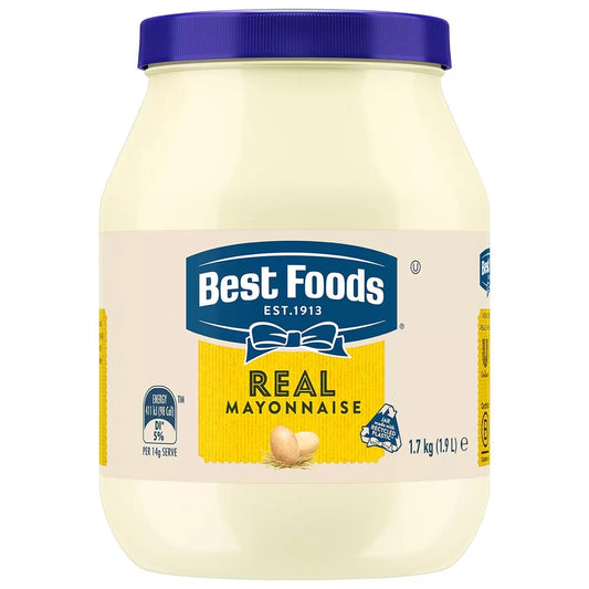 Best Food Real Mayonnaise Kosher Gluten Free Tasty Creamy Condiment Mayo 1.7kg