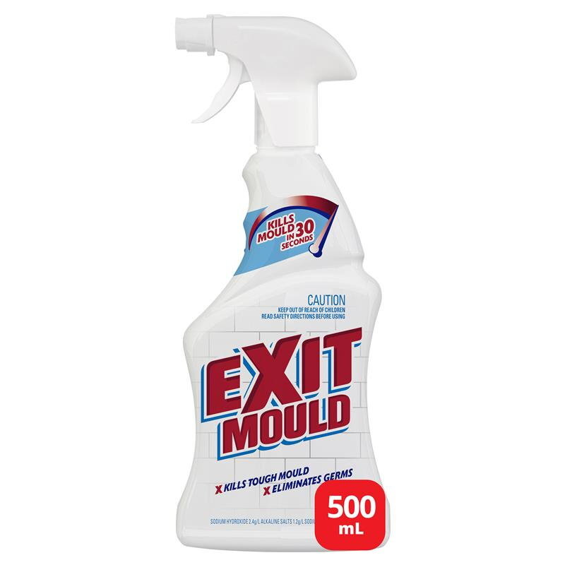 Exit Mould 500ml Mould Remover Trigger Spray - Kill Mould and Germs, Cleaning