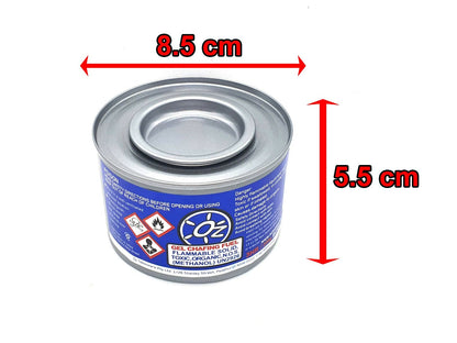Portable Methanol Gel Food Heating Warmer Chafing Dish Outdoor Camping 3 Hr Burn
