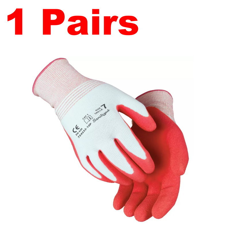 Groupe BBH Latex Foam Comfort Grip Breathable Durable Gardening Gloves for Women