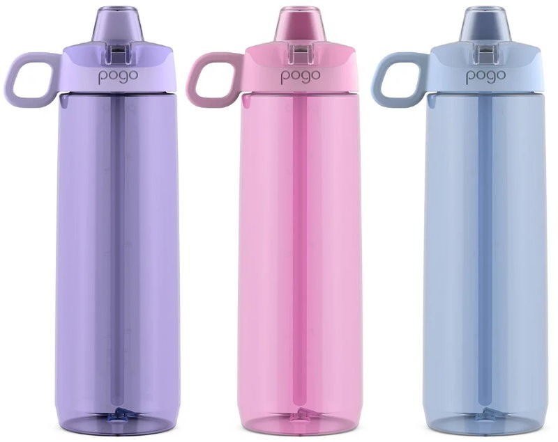 Pogo Tritan Water Bottle with Soft Straw 946 ml (32 oz) - Leakproof, BPA-Free