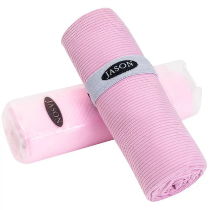2 Pack Jason Gym Towel Set - Instant Cooling Towel & Ribbed Drying Towel