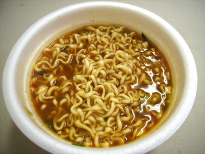 Nongshim Korea Instant Bowl Noodle Soup Hot & Spicy Flavour 100gx 12 Bowls 1.2kg