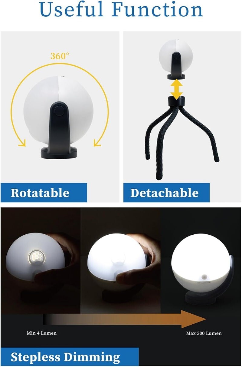 Newgale Portable Motion Sensor Outdoor Indoor Battery Powered Security Light