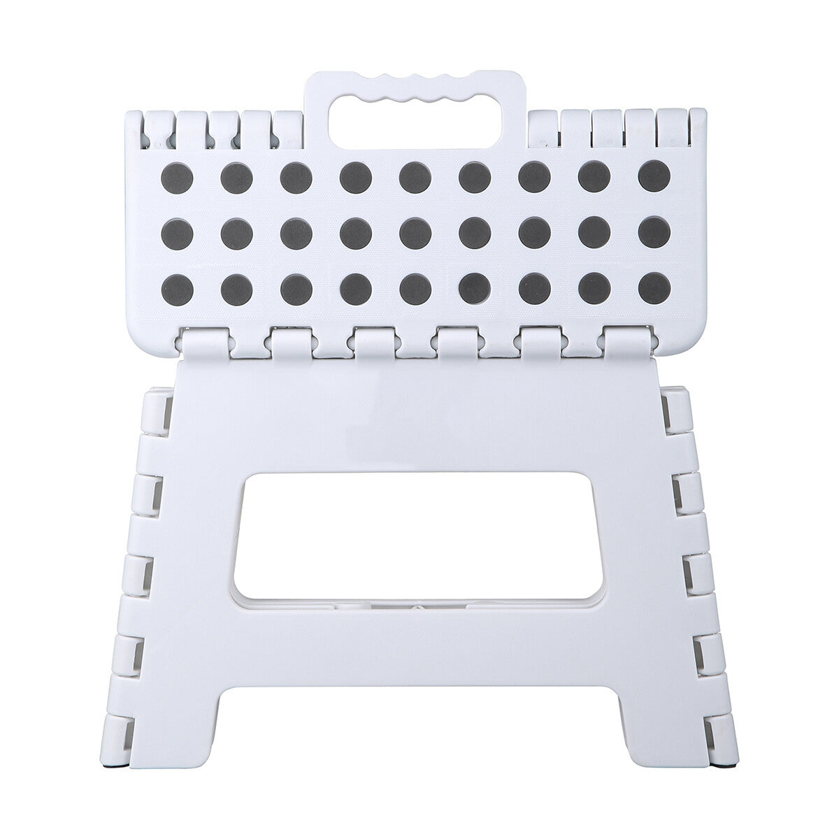 Folding Step Stool Portable Plastic Easy Foldable Chair Store Flat Outdoor White