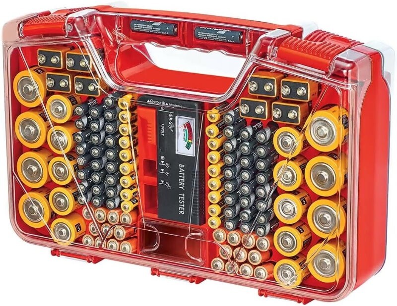 Battery Daddy Battery Organiser Up To 174 Batteries Holds Storage Case w/ Tester