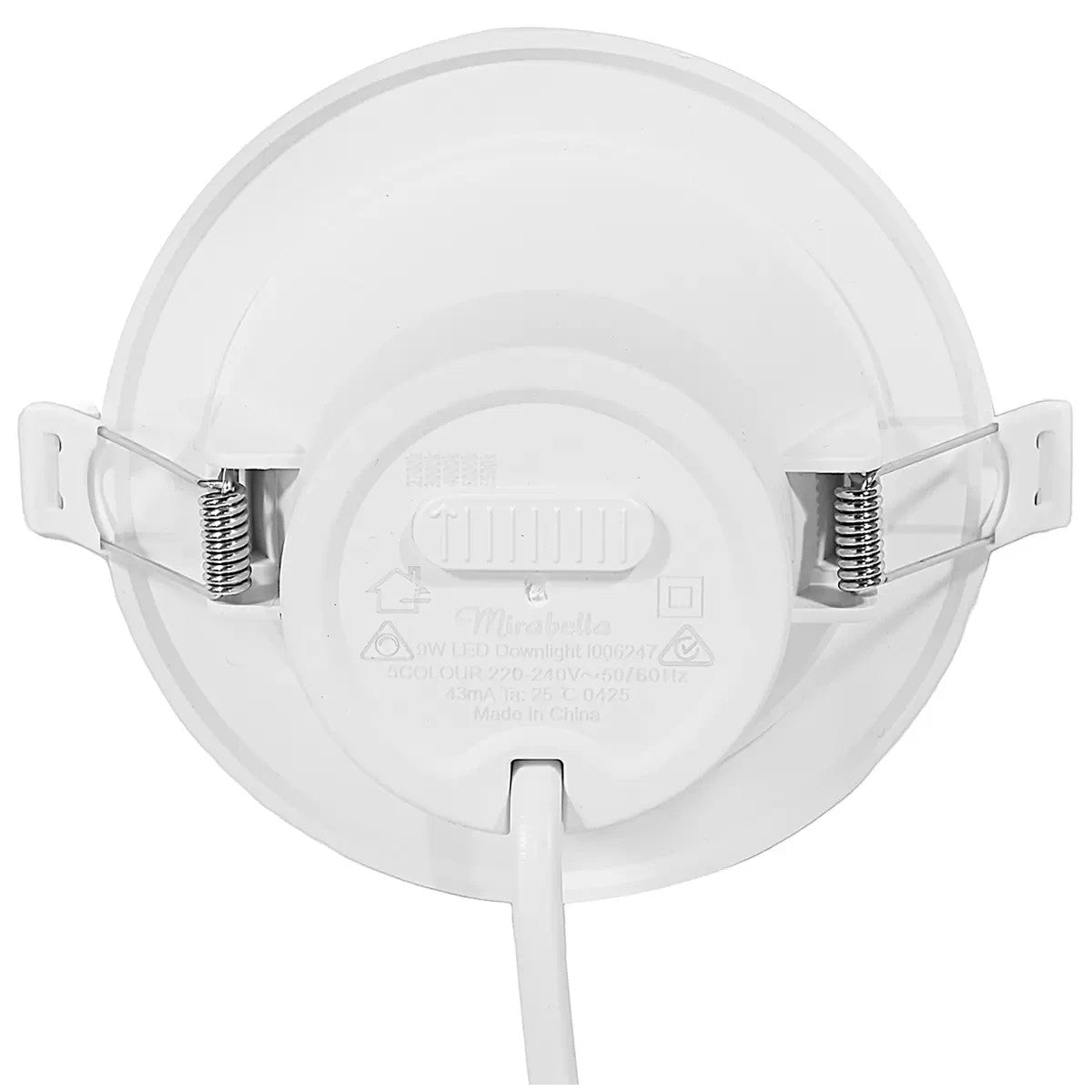 Mirabella 9w LED Dimmable Downlights IP44 800lm White 5 Colour Select 10 packs