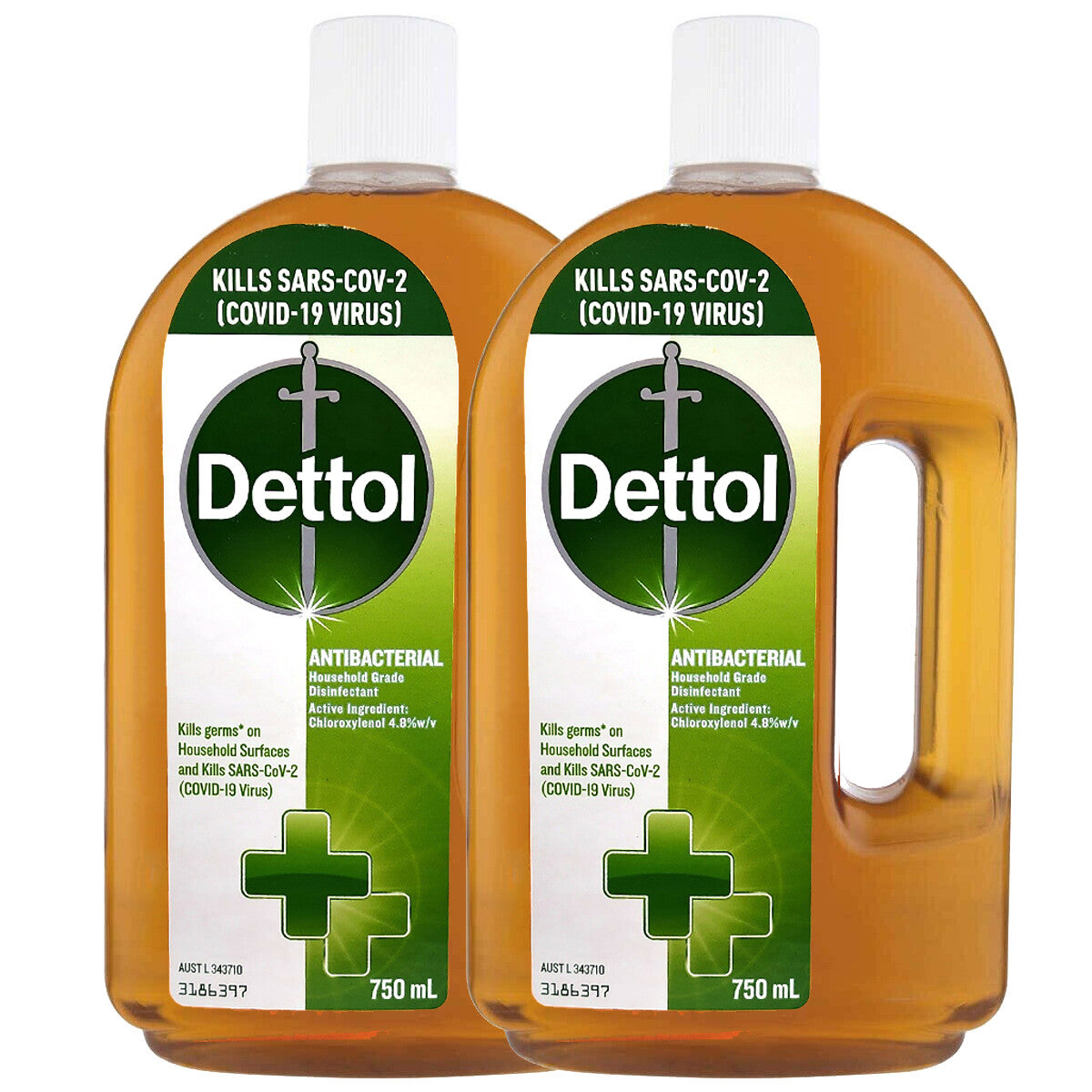 750mL Dettol Antiseptic Disinfectant Liquid Kills Germs Cleans Household Surface