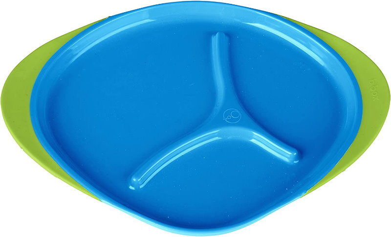 b.box Toddler Feeding Set Divided Plate, Sippy Cup, Cutlery Set - Self Training