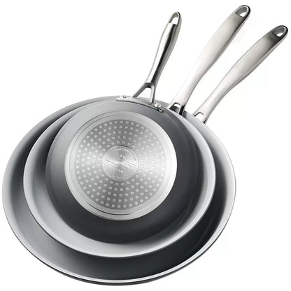 Tramontina 3pcs Frypan Set 20cm 25cm 30cm Non-Stick Aluminium Cast Handle Set