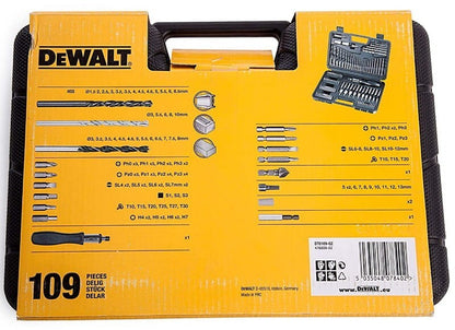 DeWalt DT0109 Screwdriver and Drillbit Set (109 Pieces) Mixed Accessory Set