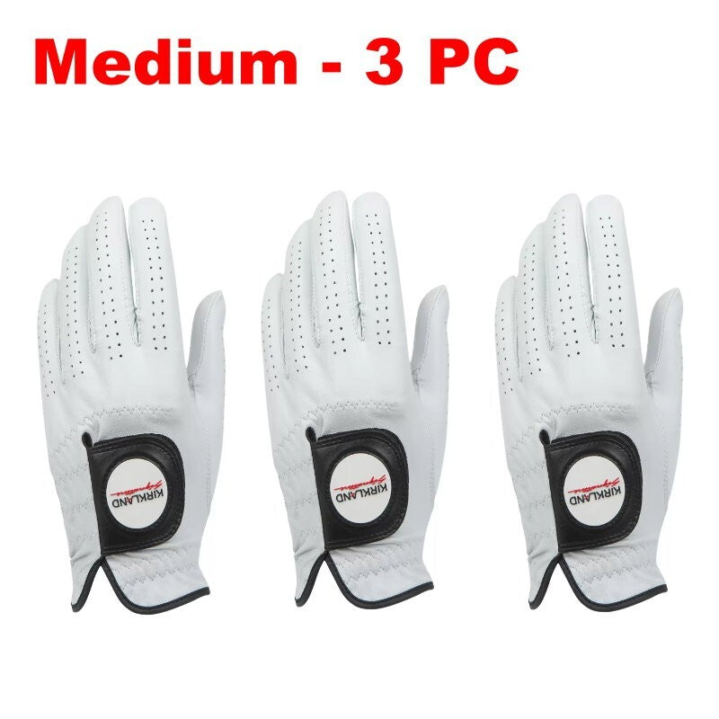 Kirkland Signature Cabretta Leather Golf Gloves Left Hand for Right Hand Golfer