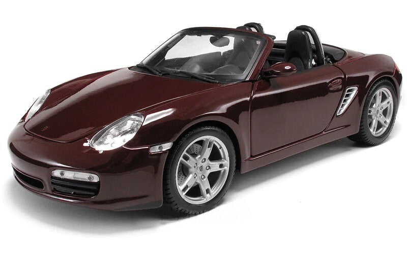 Maisto 1:18 Scale Special Edition Porsche Boxster S Die Cast Car Set Maroon