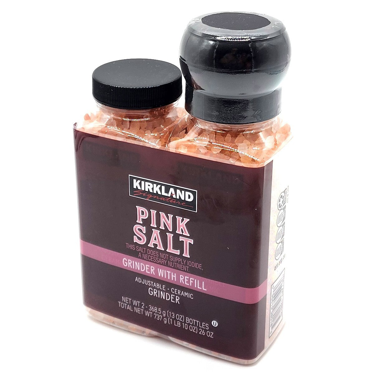 737g Himalayan Pink Salt Grinder + Refill 100% Natural Coarse Crystal Rock Salt
