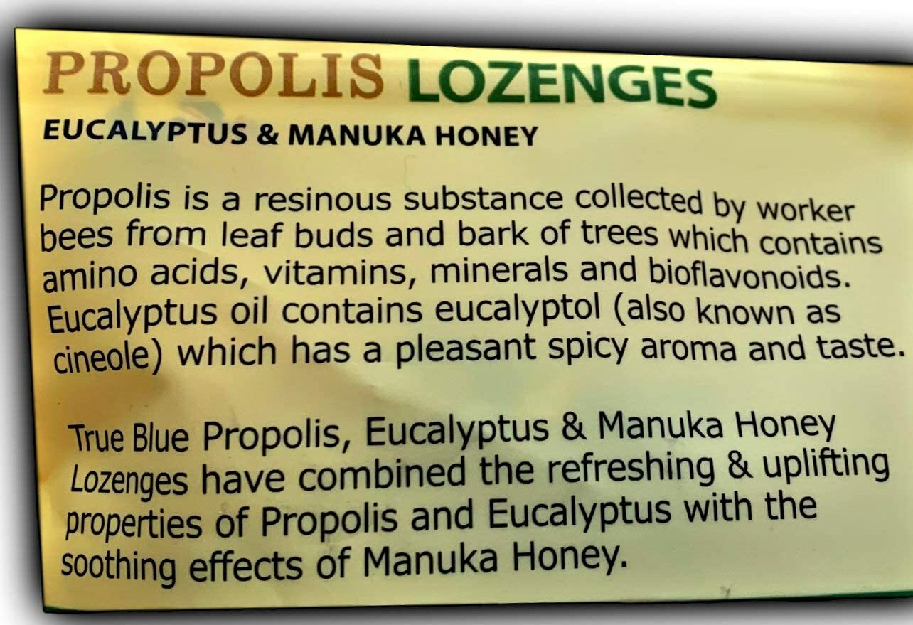 Propolis Lozenges Eucalyptus Manuka Honey Cough Drop 800g Australian Made UMF10+