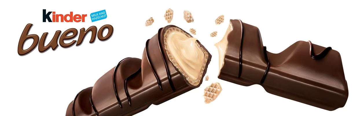 10 x43g Kinder Bueno Milk Chocolate Wafer Hazelnut Treat Easter Work Kids School