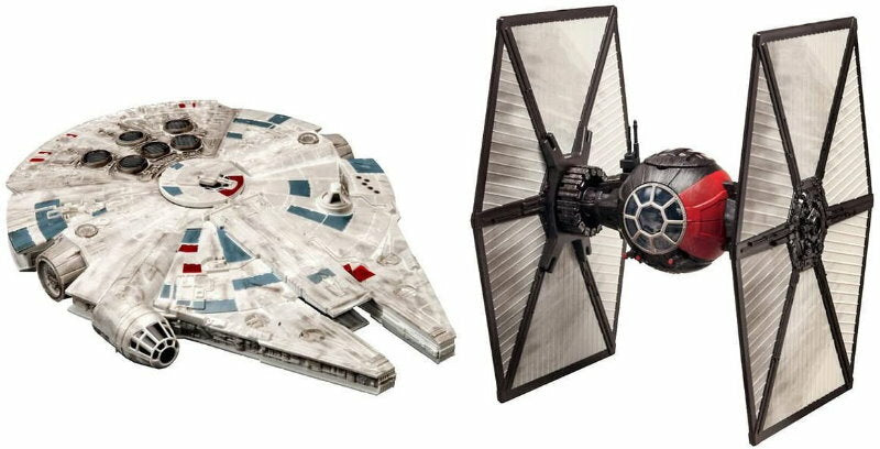 Revell Star Wars Battle Pack Model Kit Millennium Falcon First Order Tie Fighter