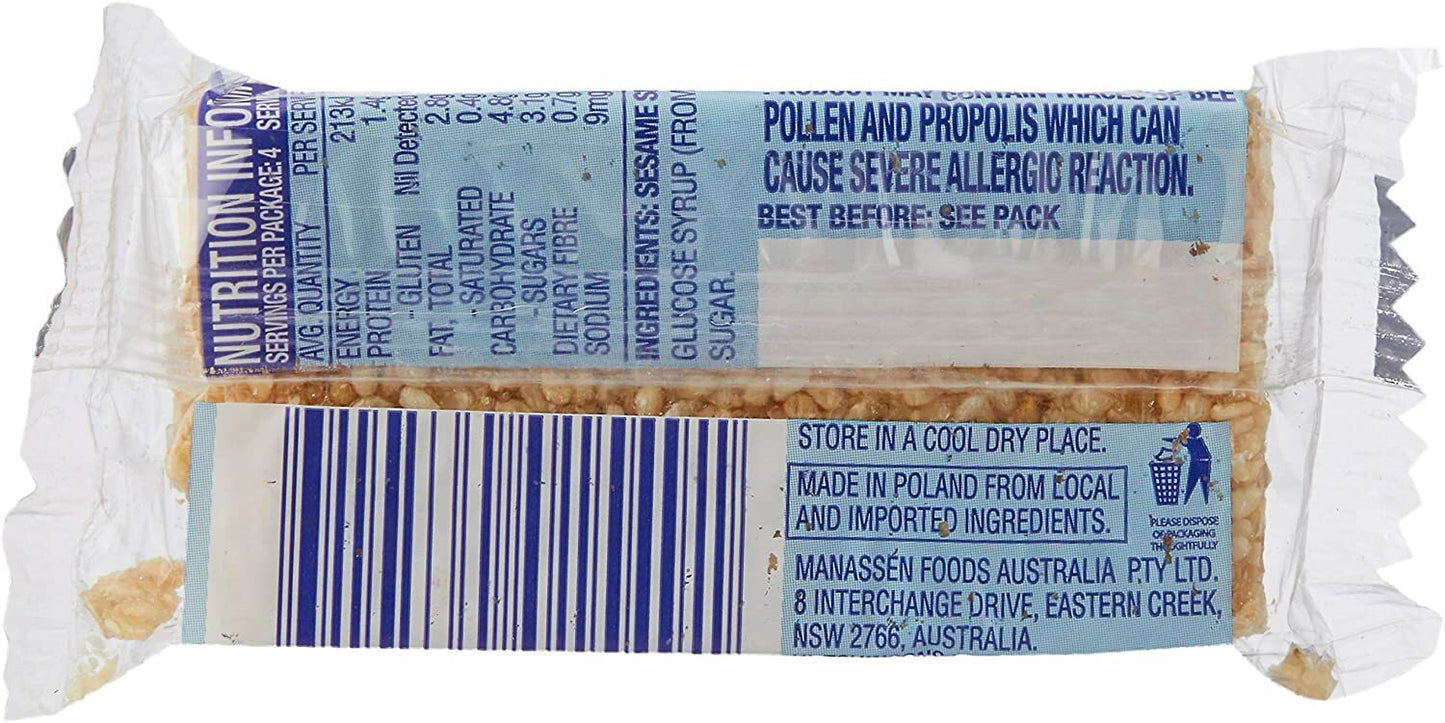 Golden Days Sesame Snaps 36x40g Natural Ingredient Gluten Free Kids School Snack