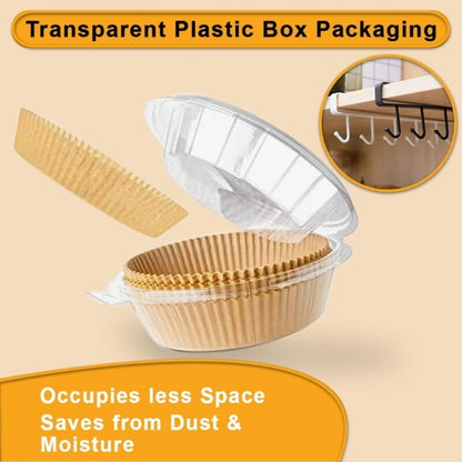 DATS Applaud Air Fryer Disposable Paper Liners Round, Oil & Water Proof, Baking