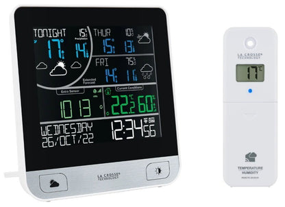 La Crosse Smart Wi-Fi Colour Weather Forecast Station Android iPhone App Monitor