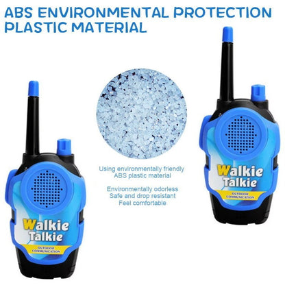 2-Pack Kid's Walkie Talkie Toys 2 Way Radio Interactive Educational Toy For 3+