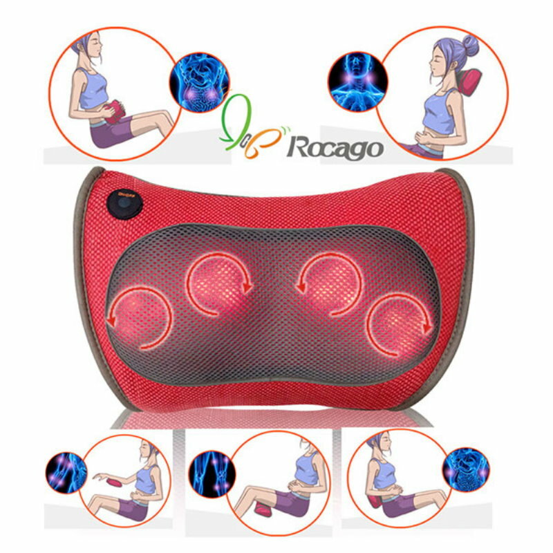 ROCAGO MM-21 Kneading Massage Pillow with Heat - for home. office or car