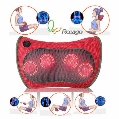 ROCAGO MM-21 Kneading Massage Pillow with Heat - for home. office or car