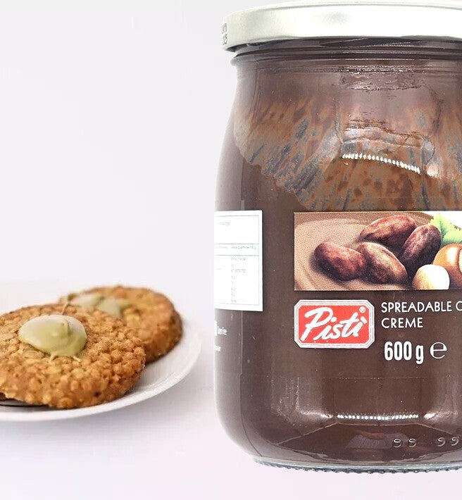 Pisti Premium Italian Chocolate Creme Bread Spreadable Gourmet Cream Paste 600g