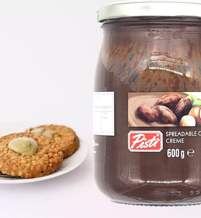 Pisti Premium Italian Chocolate Creme Bread Spreadable Gourmet Cream Paste 600g