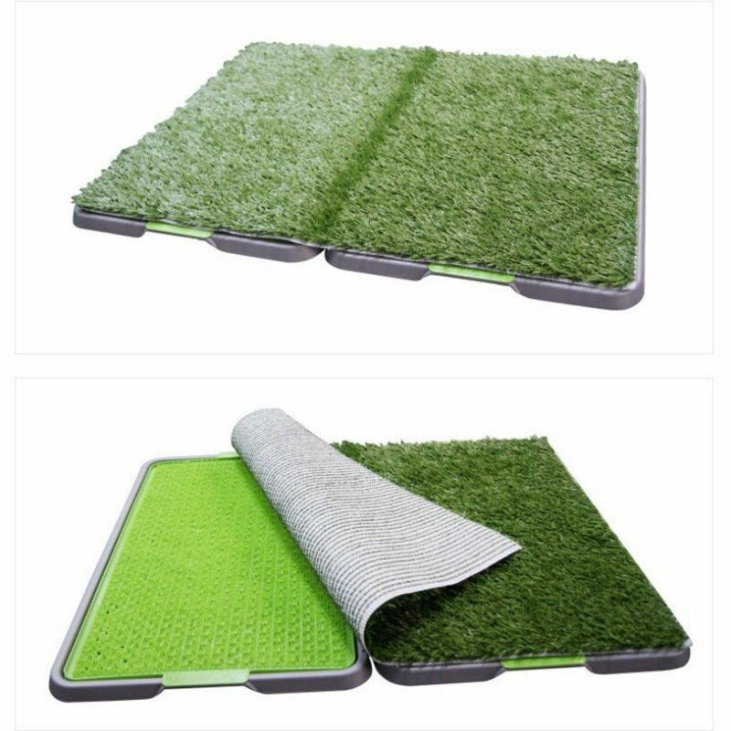 Silver Paw XL Potty Patch Dog Potty Reusable Training Toilet Grass Pee Pad Potty