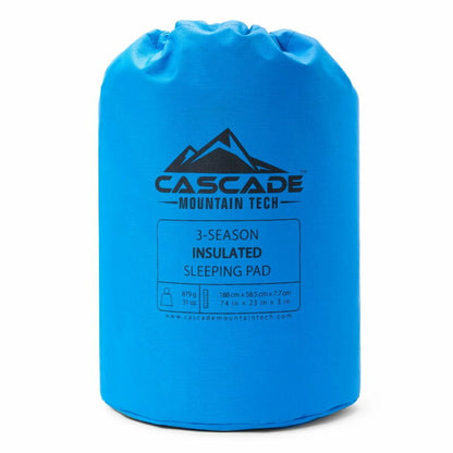 Cascade Mountain Tech Insulated Sleeping Pad Pillow Lightweight Inflatable Camp