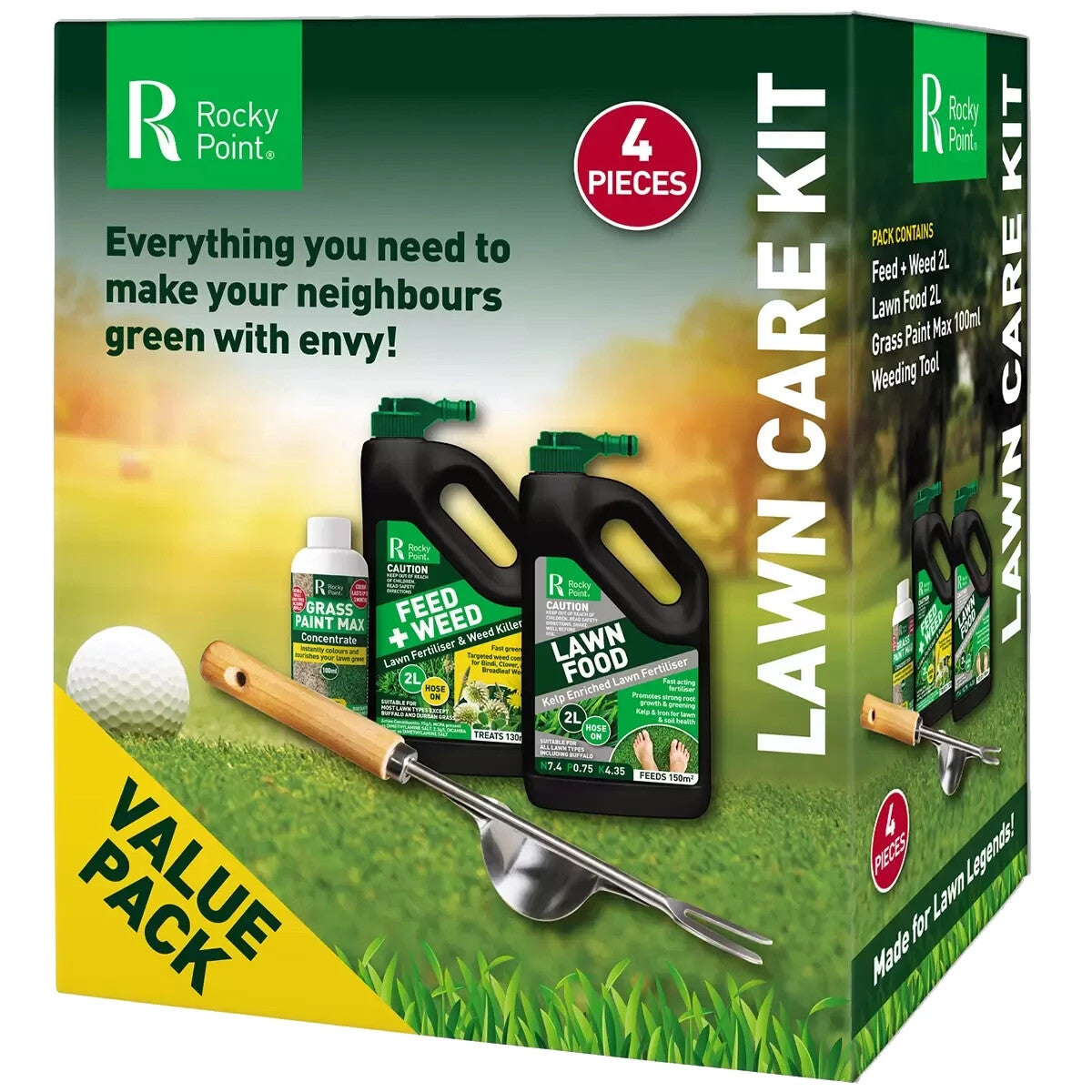 Rocky Point Ultimate Lawn Care Kit Feed Weed Lawn Food Grass Paint Weeding Tool