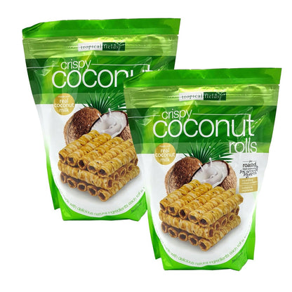 Tropical Fields Crispy Coconut Milk & Roasted Black Sesame Seed Rolls 2 x 285g