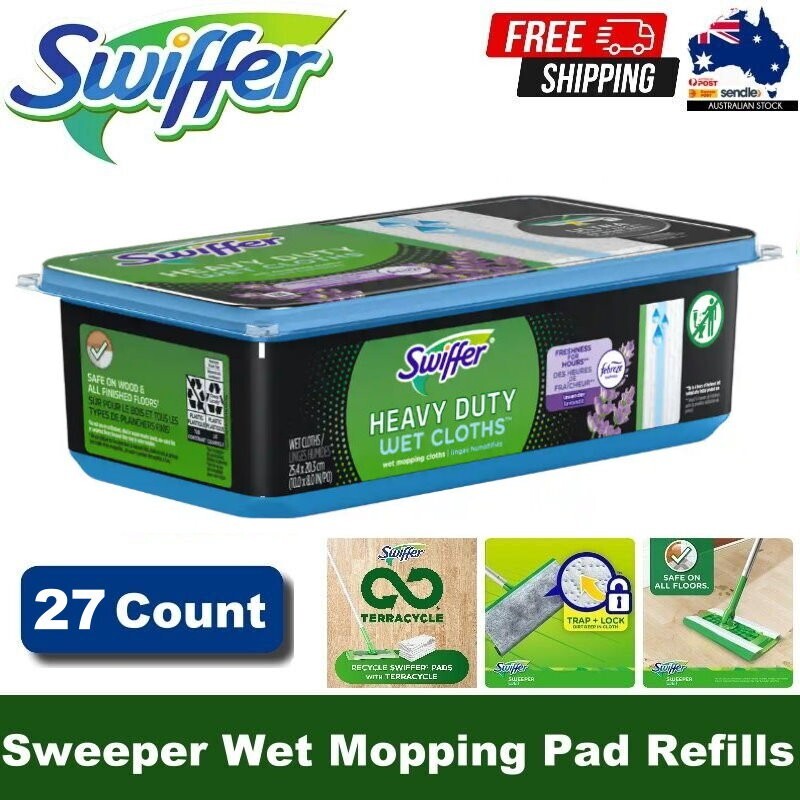 Swiffer Sweeper Heavy Duty Wet Mopping Cloths Pad Refills for Floor Mop
