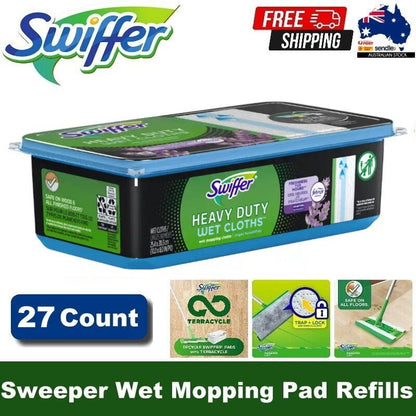 Swiffer Sweeper Heavy Duty Wet Mopping Cloths Pad Refills for Floor Mop