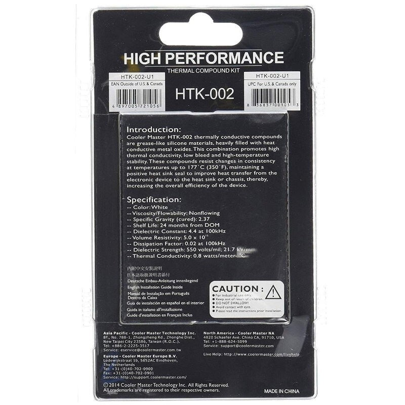 Cooler Master HTK-002 Thermal Compound High Performance Paste