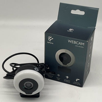 Sphere 2MP Full HD 1080P Streaming Webcam w/ Integrated Microphone, Ring Light