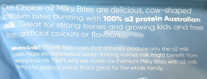 Ozi Choice A2 Calcium Milky Bites Mini Bags Kids Nutritious Vanilla Snack 300g