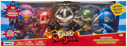 Funrise Fart Ninjas 5 Pack - Flatulence Fighters or Farty Pack - with Fart Sound