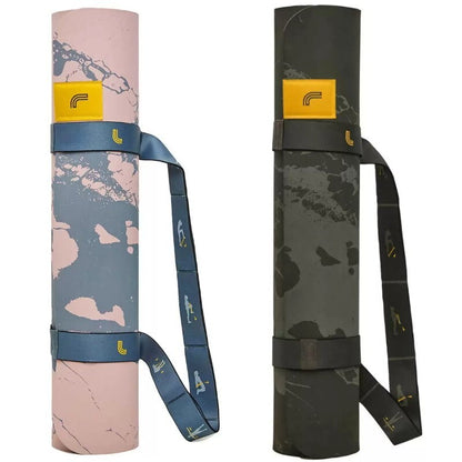 Lole Yoga Mat with 2-In-1 Strap Carry Strap & Resistance Band w/ Exercise Guide