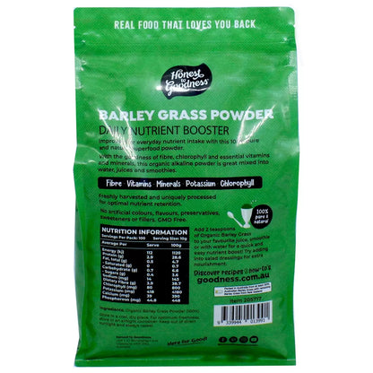 1Kg Honest To Goodness Organic Blended Barley Grass Powder Daily Nutrient Boost