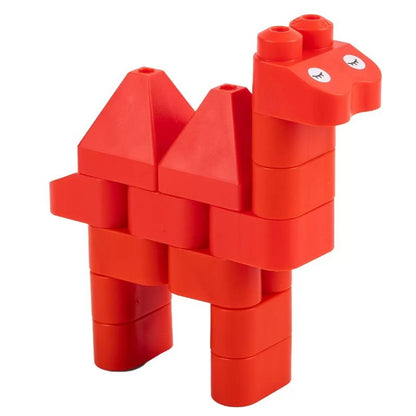 Poly M 128-Piece Building Block Set - Soft, Safe & Flexible Toy for 18m+ by Hape