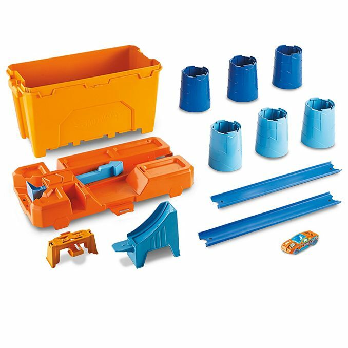 Hot Wheels Track Builder Barrel Box 1 Extra Cars Perfect Car Collection GCF91