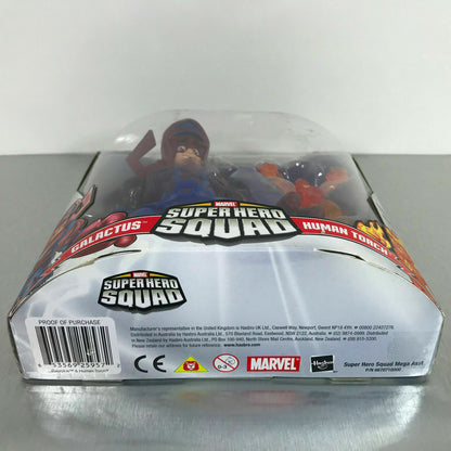 NEW Marvel Super Hero Squad GALACTUS & HUMAN TORCH Mega-Pack Fantastic Four
