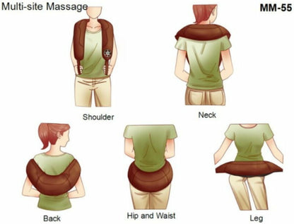 Rocago MM-55 Neck and Shoulder Tapping Pro Massager Shawl III - Multi-Functions