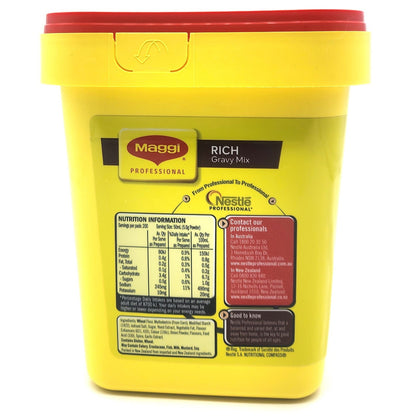 Maggi Rich Gravy Mix Classic Traditional Beef Style 1kg 200 serves Easy To Prep