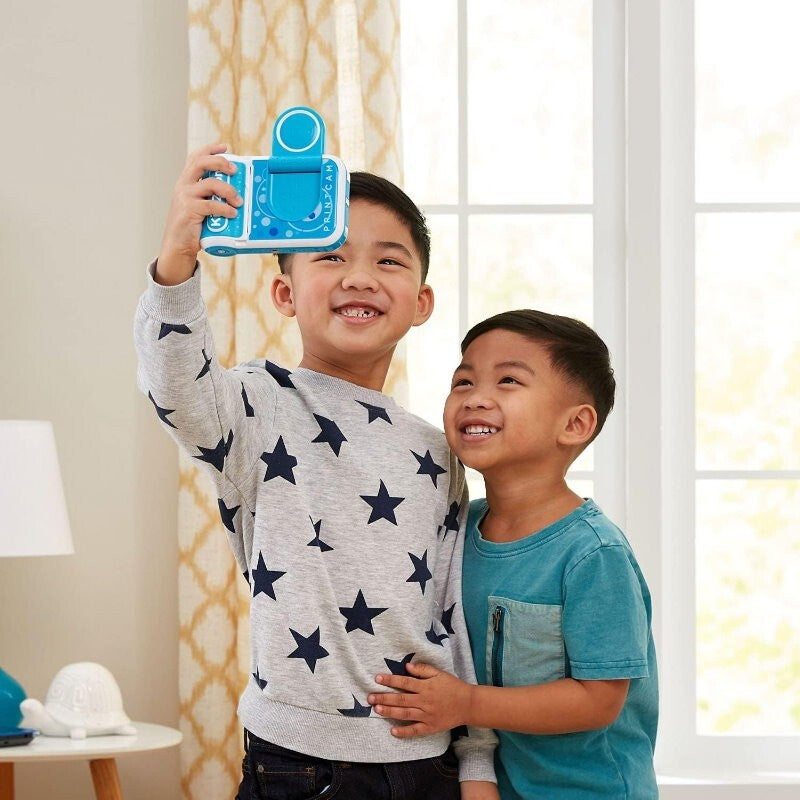VTech KidiZoom Print Cam with 4 Paper Rolls & 2 Stickers Rolls - Kid Camera Blue