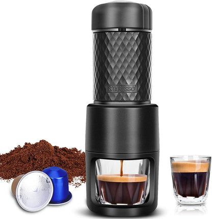 STARESSO Coffee Maker with Espresso, Cappuccino, Quick Cold Brew All in One