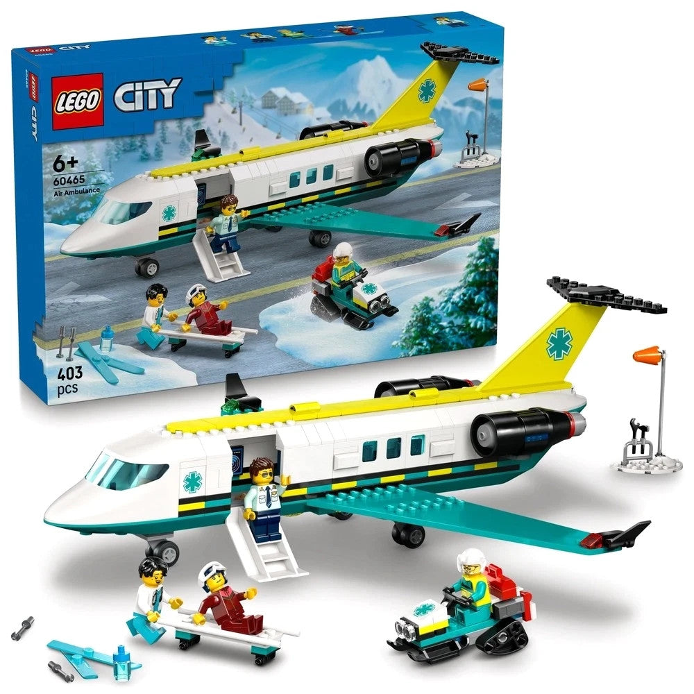LEGO 60465 City Emergency Air Ambulance Airplane Rescue Aircraft Model Set 403pc